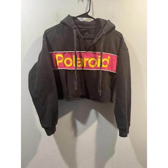 Womens Polaroid Hoodie Size Small Black - Picture 1 of 4